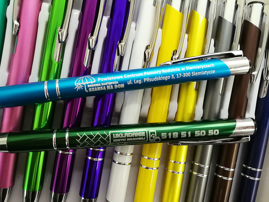 długopisy reklamowe grawerowane laserem